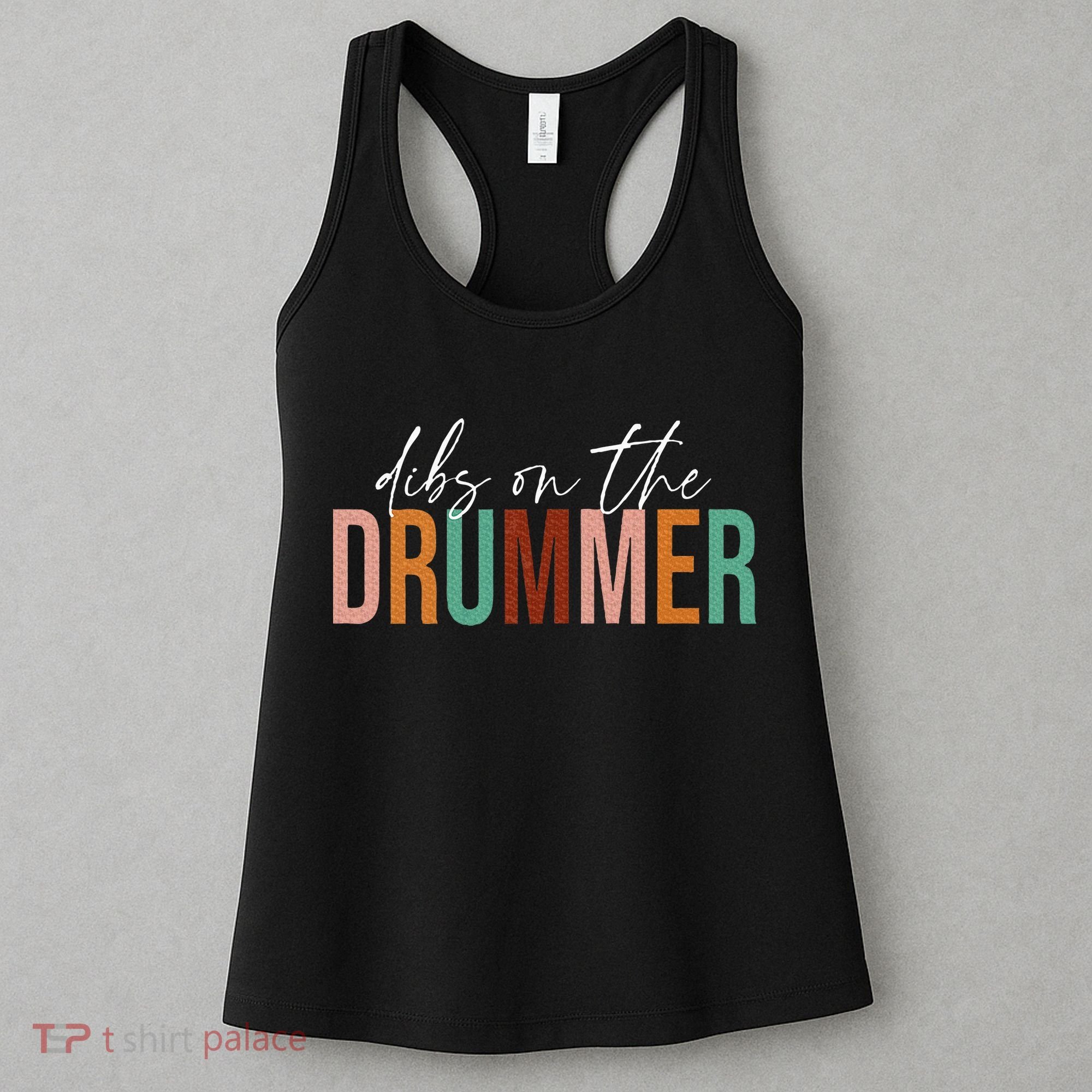 Funny Drummer Wife Dibs On The Drummer Women's Tank Top