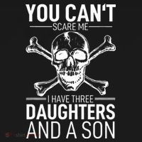 Father Day You Can´t Scare Me I Have 3 Daughters And A Son Bucket Hat thumb 4