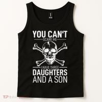Father Day You Can´t Scare Me I Have 3 Daughters And A Son Tank Top thumb 2