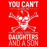 Father Day You Can´t Scare Me I Have 3 Daughters And A Son Santa Hat thumb 1
