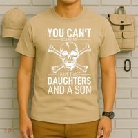 Father Day You Can´t Scare Me I Have 3 Daughters And A Son T-Shirt thumb 6