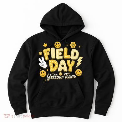 Field Day Yellow Team School Game Competiion Hoodie