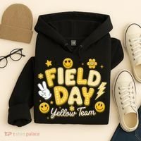 Field Day Yellow Team School Game Competiion Hoodie thumb 4