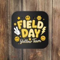 Field Day Yellow Team School Game Competiion Coaster thumb 0
