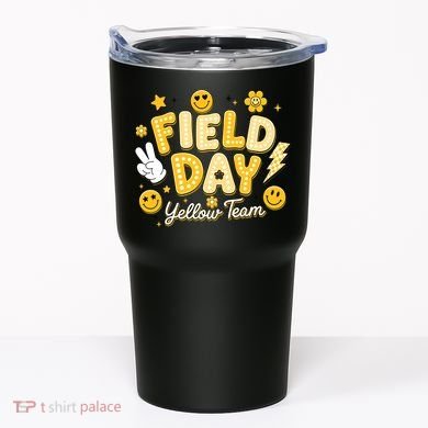 Field Day Yellow Team School Game Competiion Tumbler
