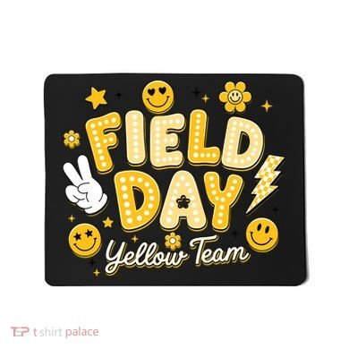 Field Day Yellow Team School Game Competiion Mousepad