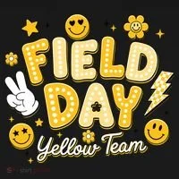 Field Day Yellow Team School Game Competiion Ornament thumb 1