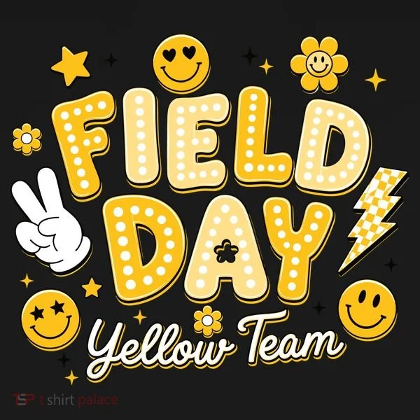 Field Day Yellow Team School Game Competiion Ornament