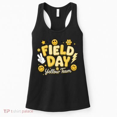 Field Day Yellow Team School Game Competiion Women's Tank Top