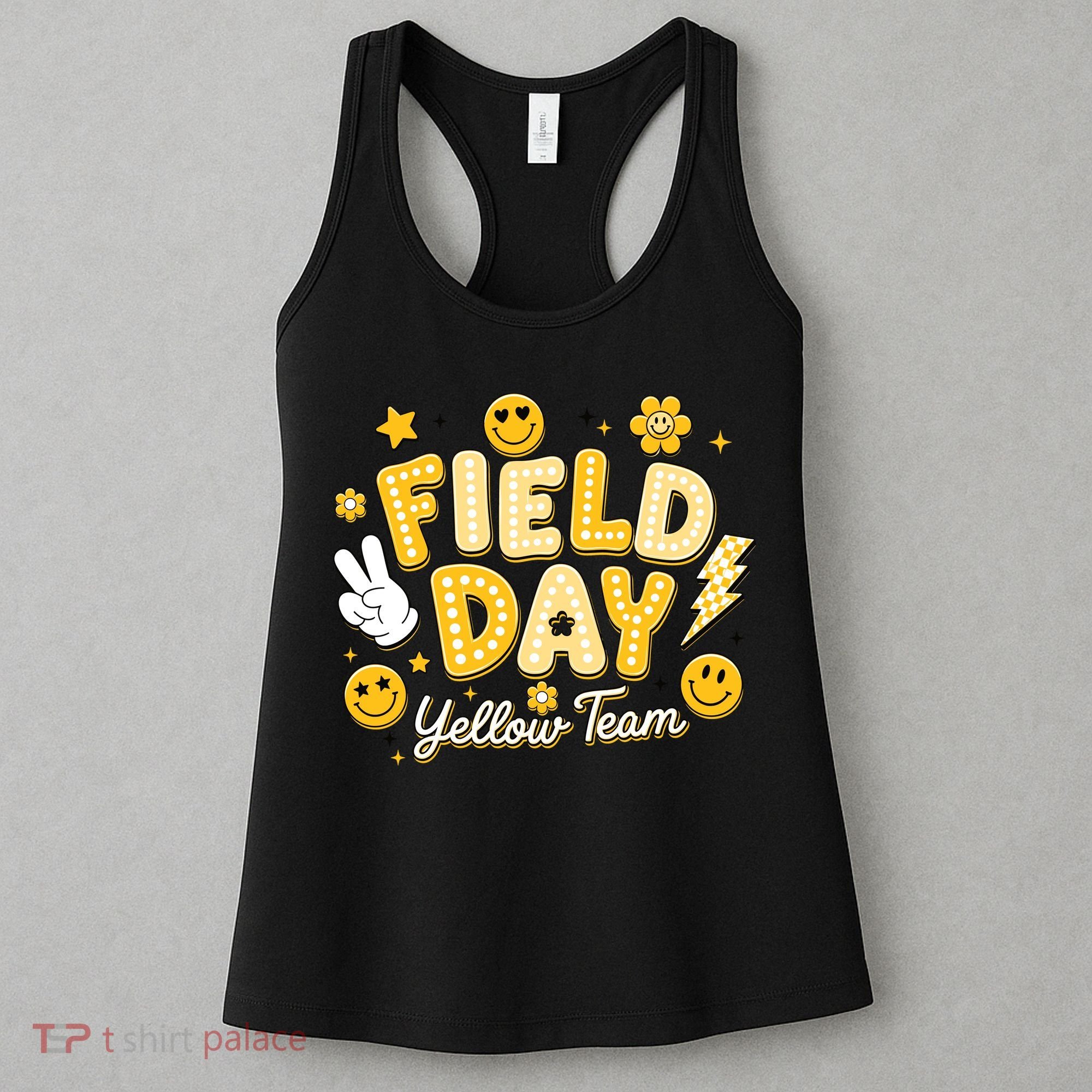 Field Day Yellow Team School Game Competiion Women's Tank Top