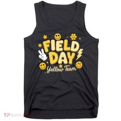 Field Day Yellow Team School Game Competiion Tank Top