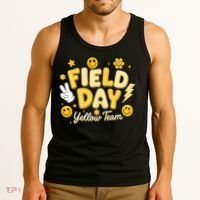 Field Day Yellow Team School Game Competiion Tank Top thumb 3