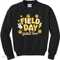 Field Day Yellow Team School Game Competiion Kids Sweatshirt thumb 0