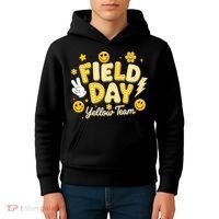 Field Day Yellow Team School Game Competiion Kids Hoodie thumb 4