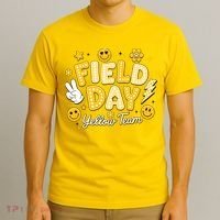 Field Day Yellow Team School Game Competiion T-Shirt thumb 3