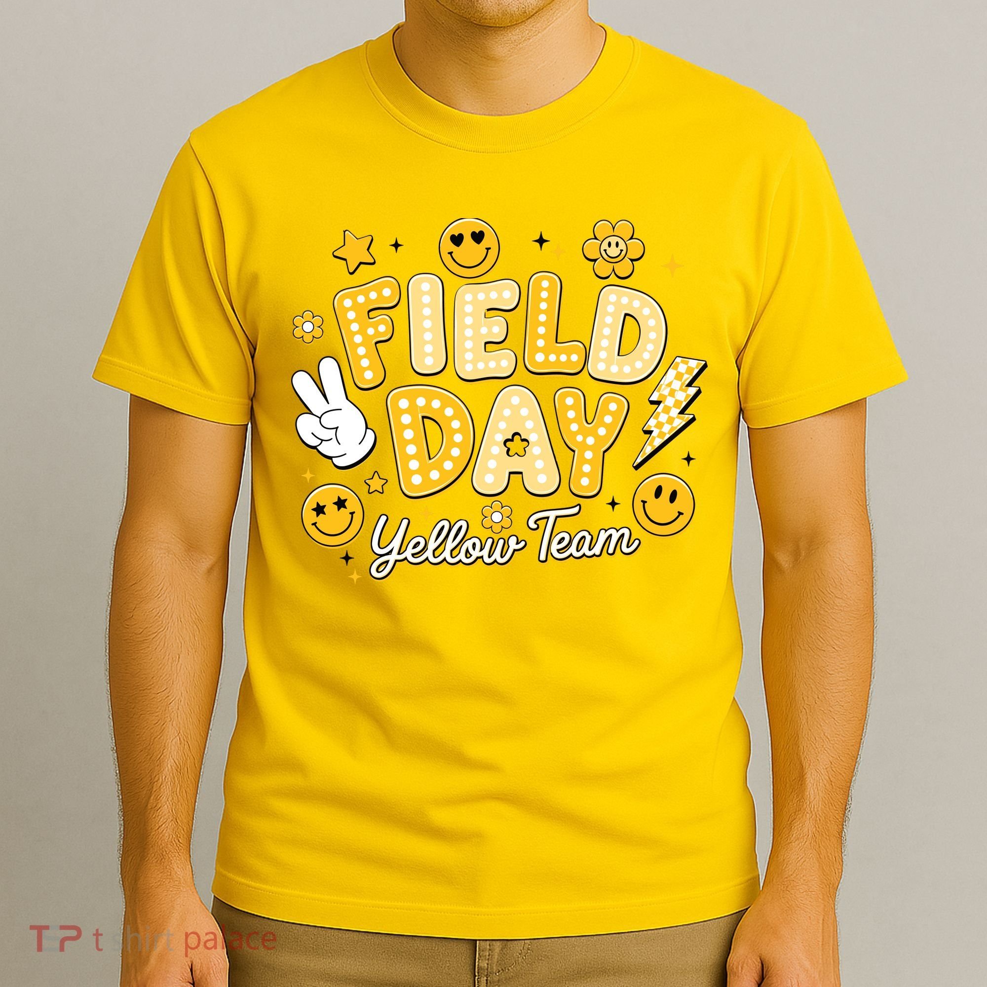 Field Day Yellow Team School Game Competiion T-Shirt