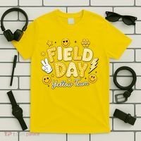 Field Day Yellow Team School Game Competiion T-Shirt thumb 5