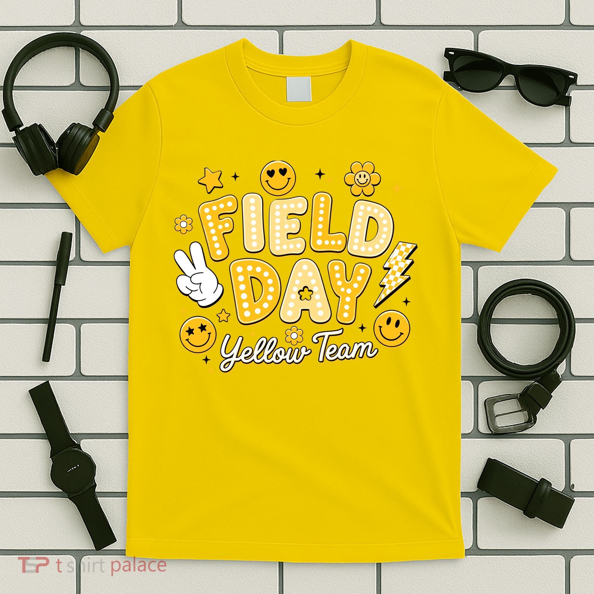 Field Day Yellow Team School Game Competiion T-Shirt