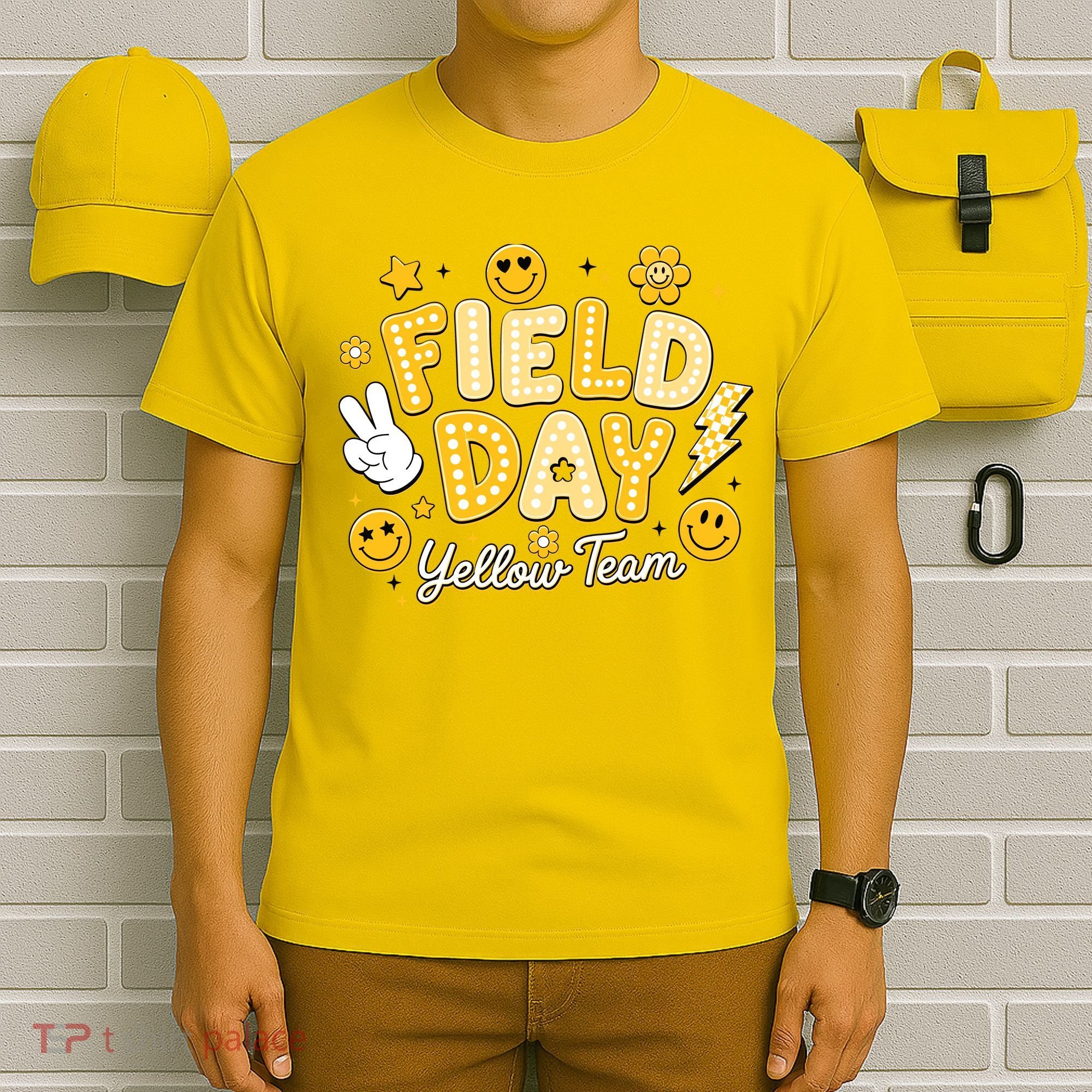 Field Day Yellow Team School Game Competiion T-Shirt