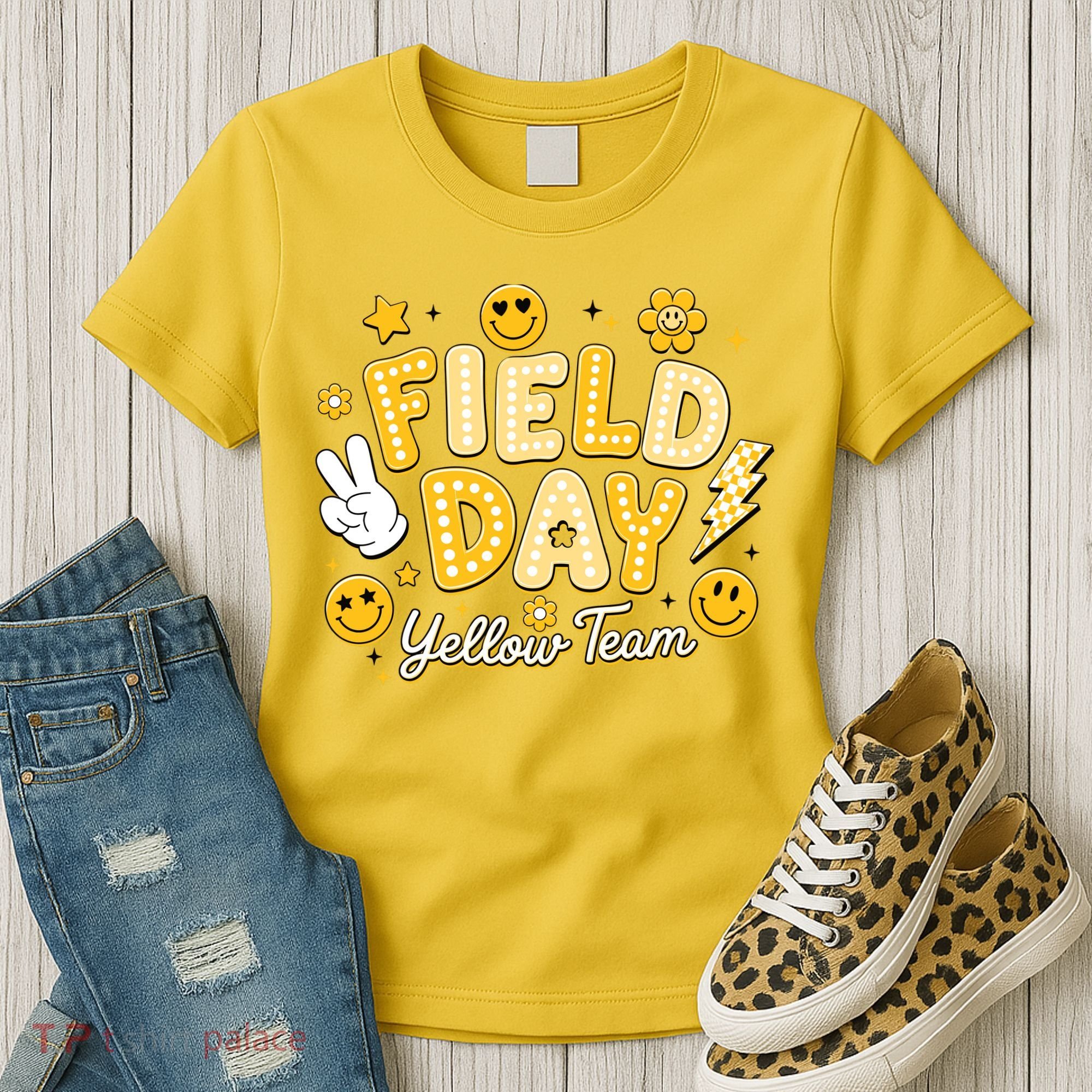 Field Day Yellow Team School Game Competiion Women's T-Shirt