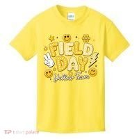 Field Day Yellow Team School Game Competiion Kids T-Shirt thumb 0