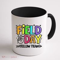 Field Day Yellow Team Funny For Teacher Field Day Games Coffee Mug thumb 1