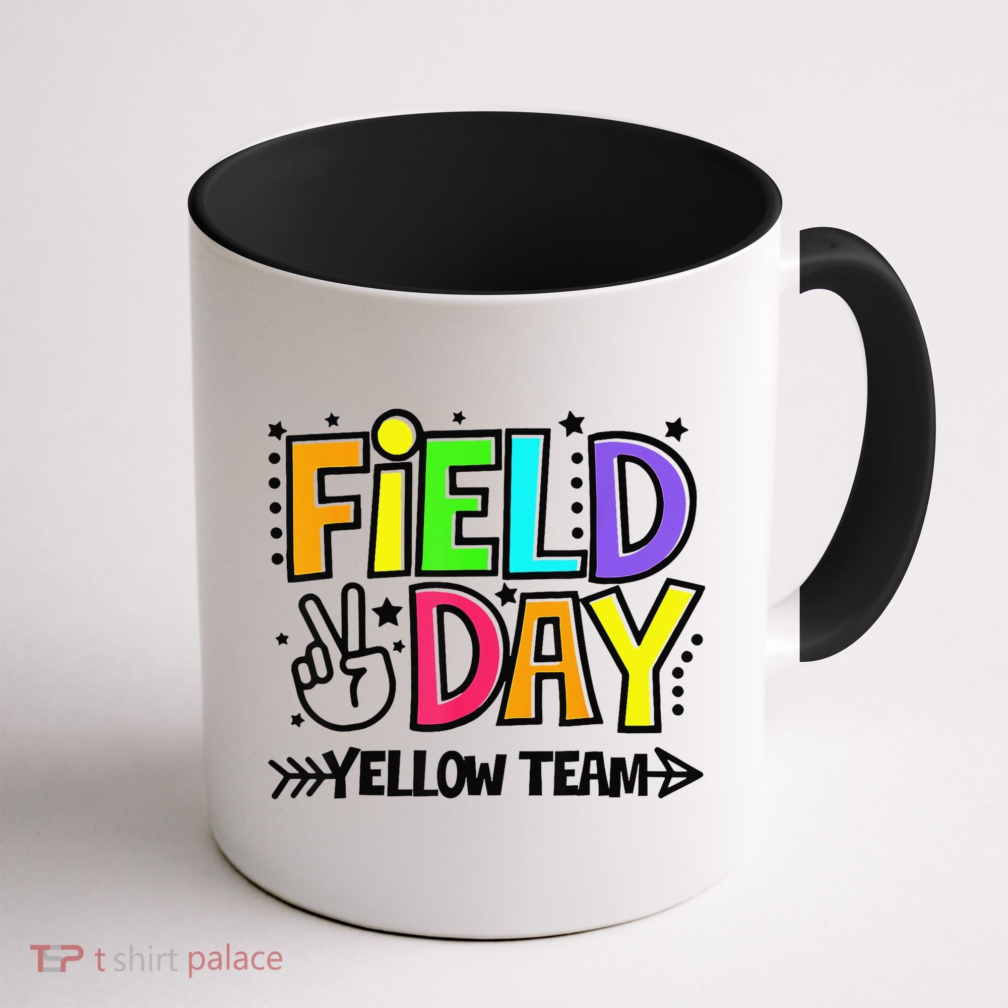Field Day Yellow Team Funny For Teacher Field Day Games Coffee Mug