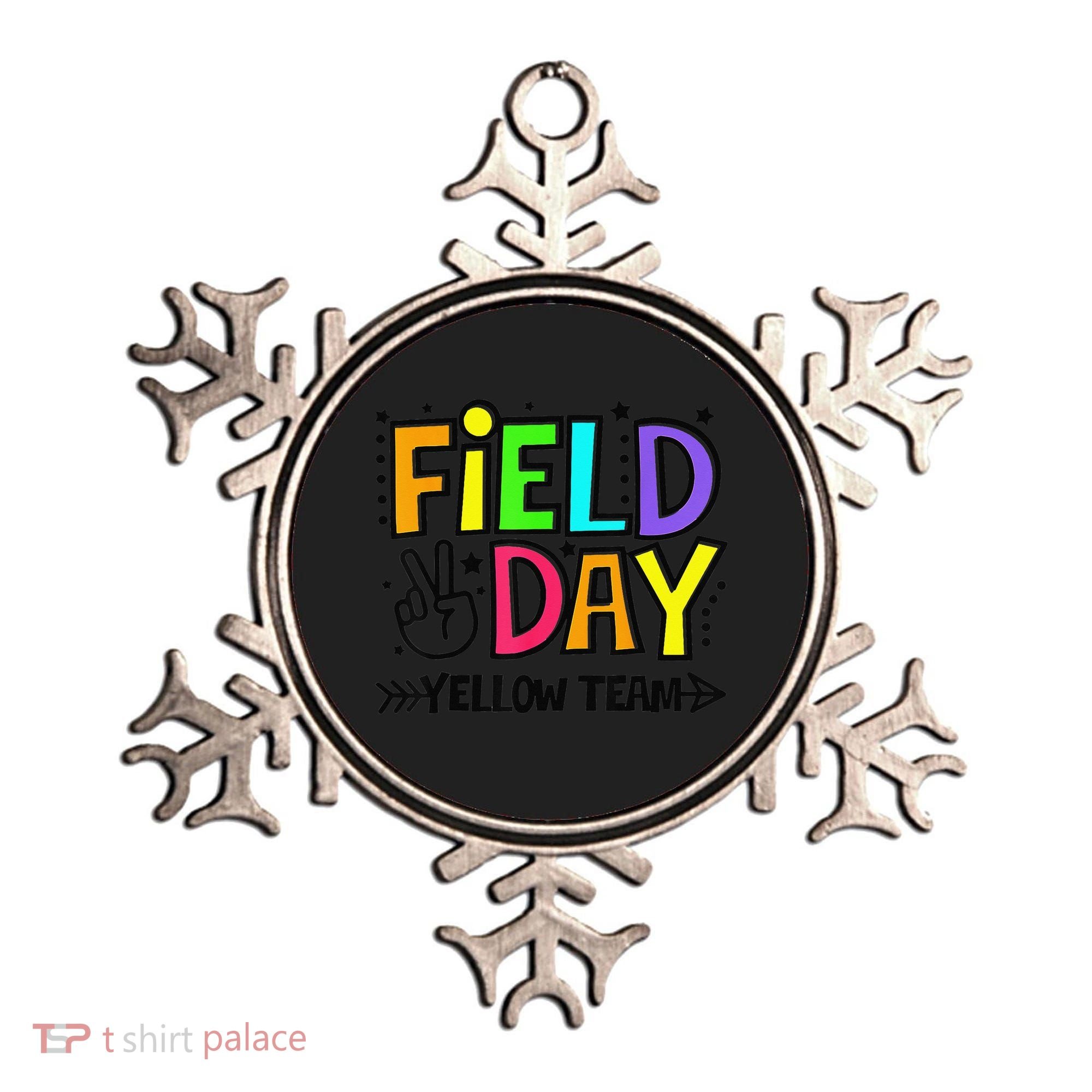 Field Day Yellow Team Funny For Teacher Field Day Games Ornament