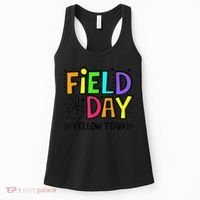 Field Day Yellow Team Funny For Teacher Field Day Games Women's Tank Top thumb 0
