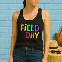 Field Day Yellow Team Funny For Teacher Field Day Games Women's Tank Top thumb 2