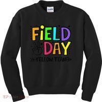 Field Day Yellow Team Funny For Teacher Field Day Games Kids Sweatshirt thumb 0