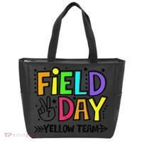 Field Day Yellow Team Funny For Teacher Field Day Games Tote Bag thumb 0