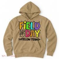 Field Day Yellow Team Funny For Teacher Field Day Games Hoodie thumb 0