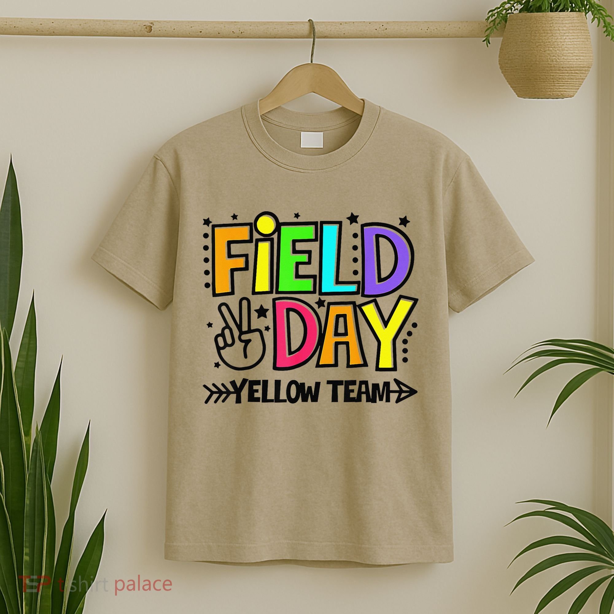 Field Day Yellow Team Funny For Teacher Field Day Games T-Shirt
