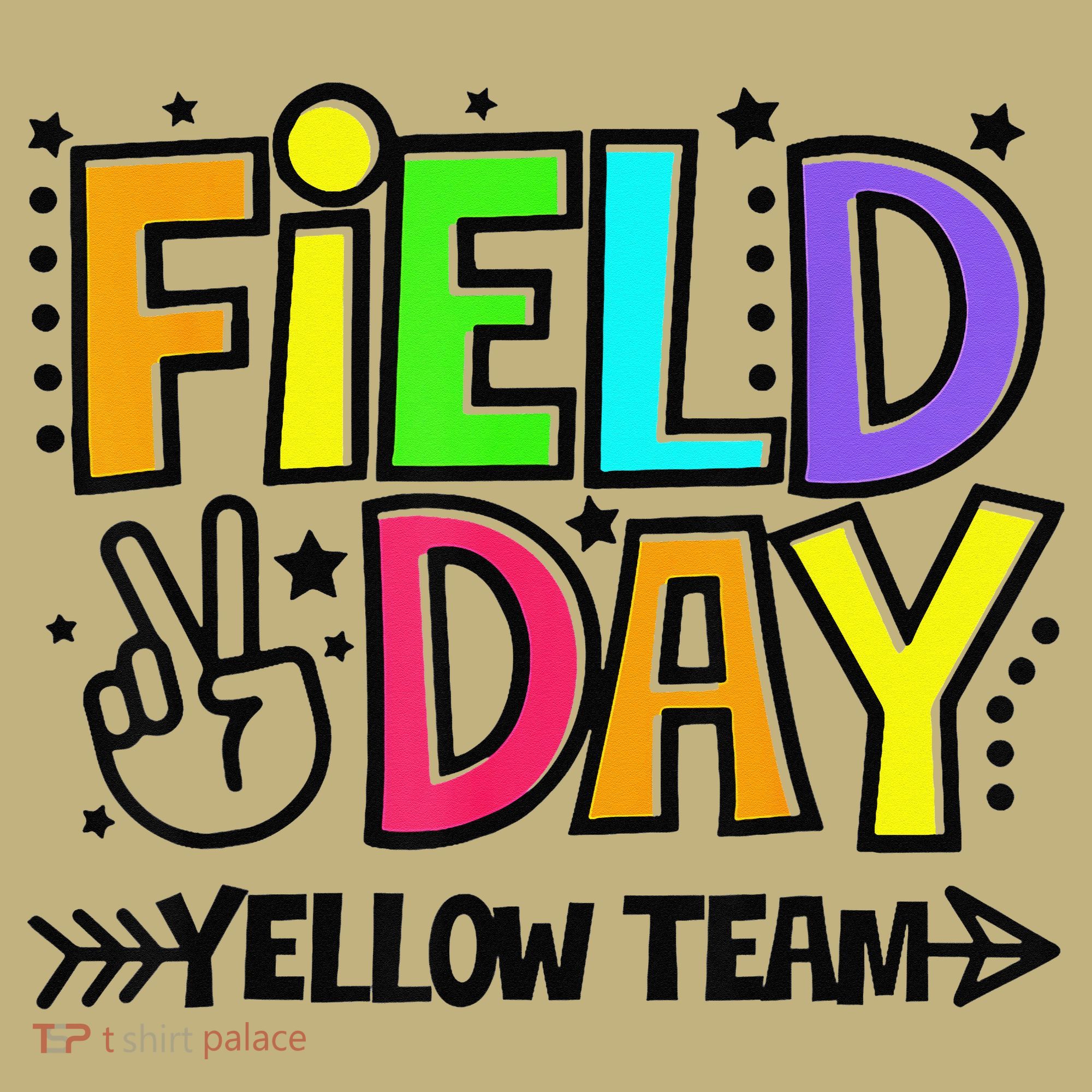 Field Day Yellow Team Funny For Teacher Field Day Games Mousepad