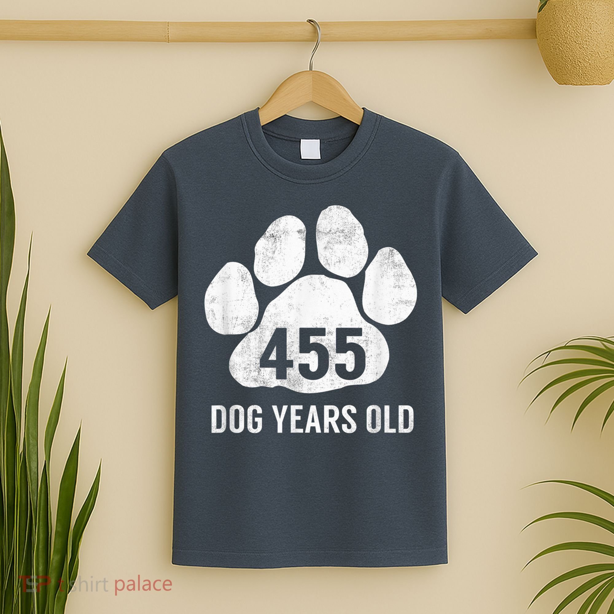 Funny Dog Years Old Vintage 65th Birthday Gag Gift T-Shirt