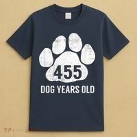 Funny Dog Years Old Vintage 65th Birthday Gag Gift T-Shirt thumb 4