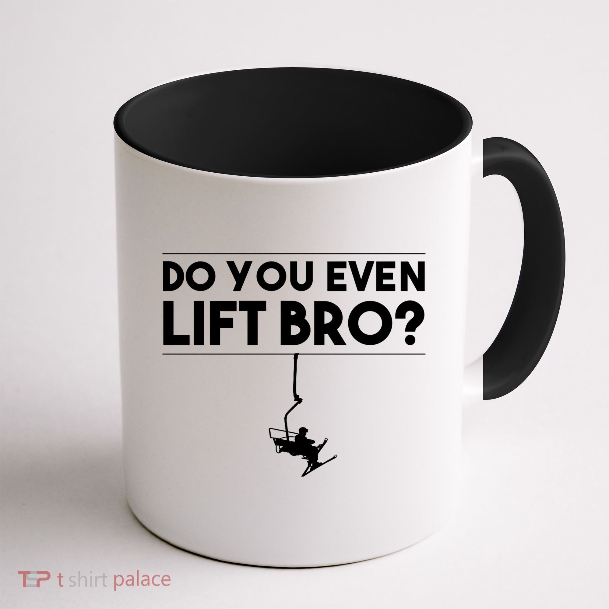Funny Do You Even Lift Bro Gift Cute Skiing Lover Cool Gift Coffee Mug