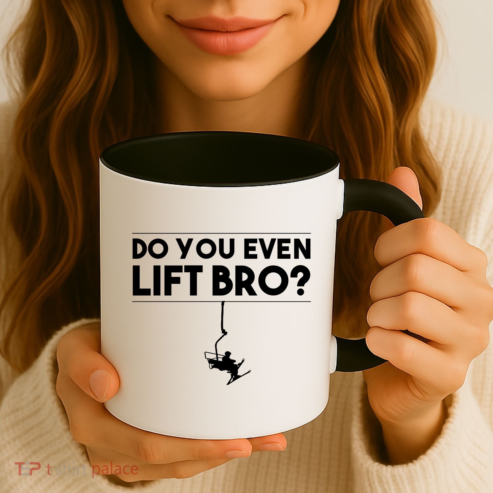 Funny Do You Even Lift Bro Gift Cute Skiing Lover Cool Gift Coffee Mug