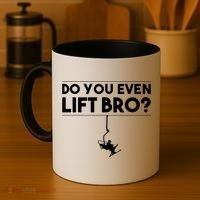 Funny Do You Even Lift Bro Gift Cute Skiing Lover Cool Gift Coffee Mug thumb 4