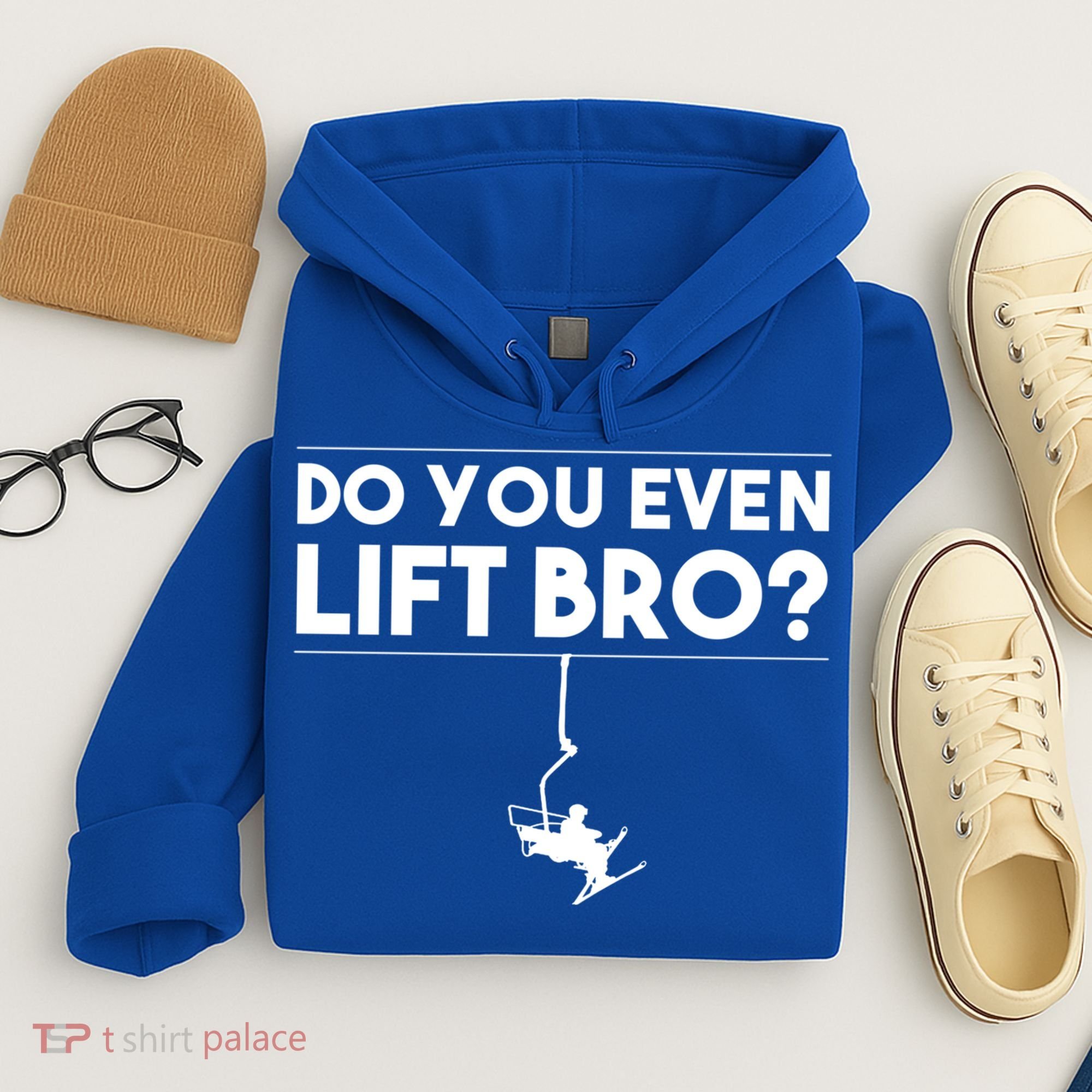 Funny Do You Even Lift Bro Gift Cute Skiing Lover Cool Gift Hoodie