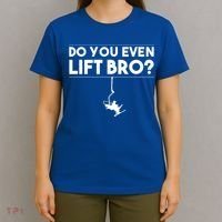 Funny Do You Even Lift Bro Gift Cute Skiing Lover Cool Gift T-Shirt thumb 4