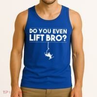 Funny Do You Even Lift Bro Gift Cute Skiing Lover Cool Gift Tank Top thumb 3