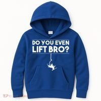 Funny Do You Even Lift Bro Gift Cute Skiing Lover Cool Gift Kids Hoodie thumb 0