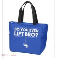 Funny Do You Even Lift Bro Gift Cute Skiing Lover Cool Gift Tote Bag thumb 3