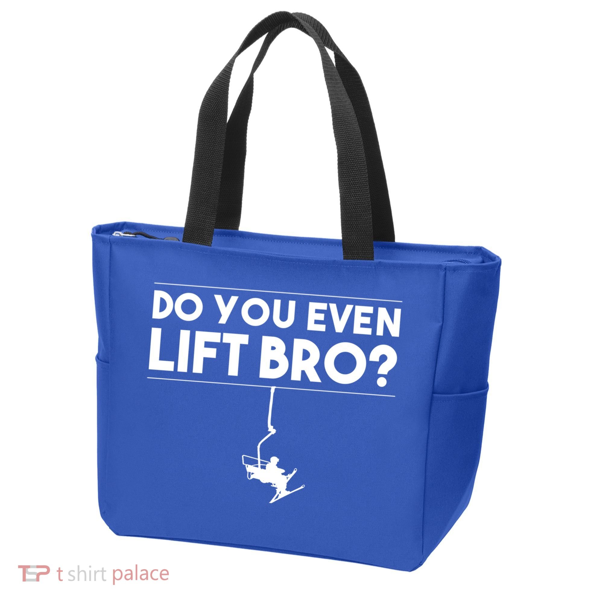 Funny Do You Even Lift Bro Gift Cute Skiing Lover Cool Gift Tote Bag