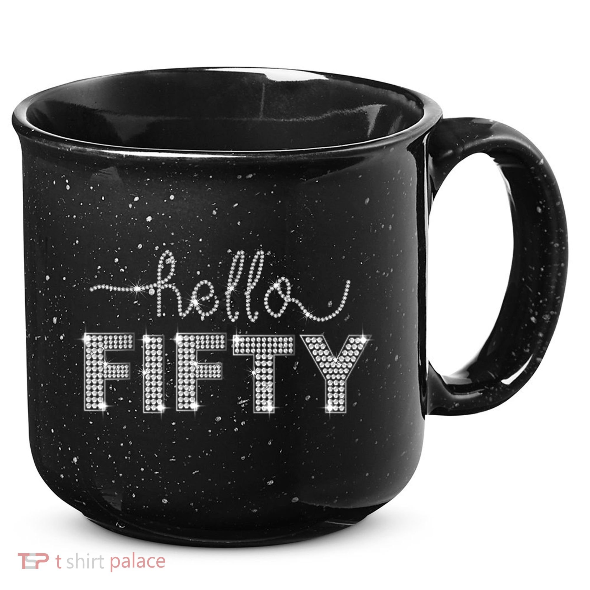 Fifty EST 1973 Born In 1973 50th Birthday 15oz Campfire Ceramic Mug