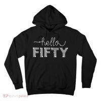 Fifty EST 1973 Born In 1973 50th Birthday Tall Hoodie thumb 0