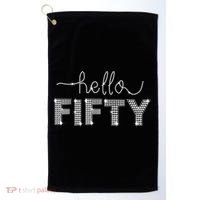 Fifty EST 1973 Born In 1973 50th Birthday Golf Towel thumb 0