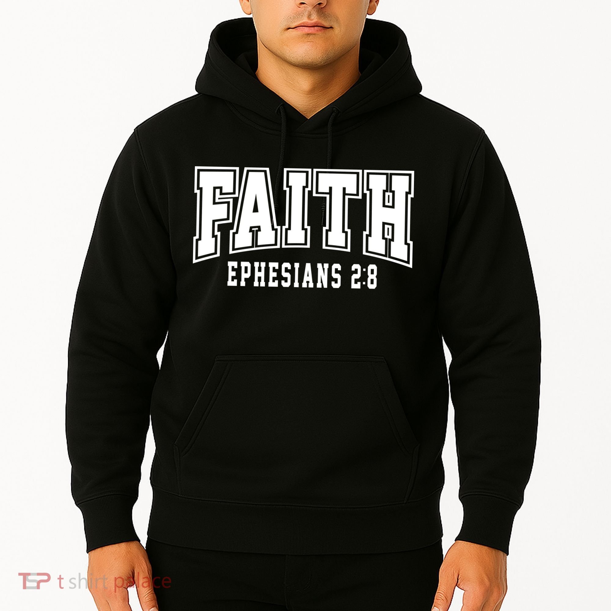 Faith Ephesians 2:8 Bible Verse Christian Hoodie